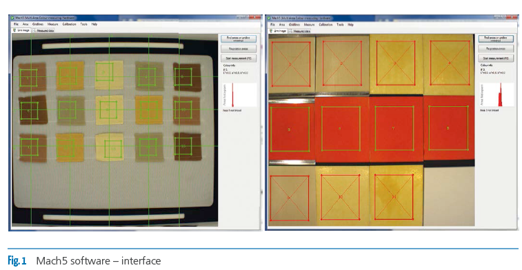 Mach5 software user interface